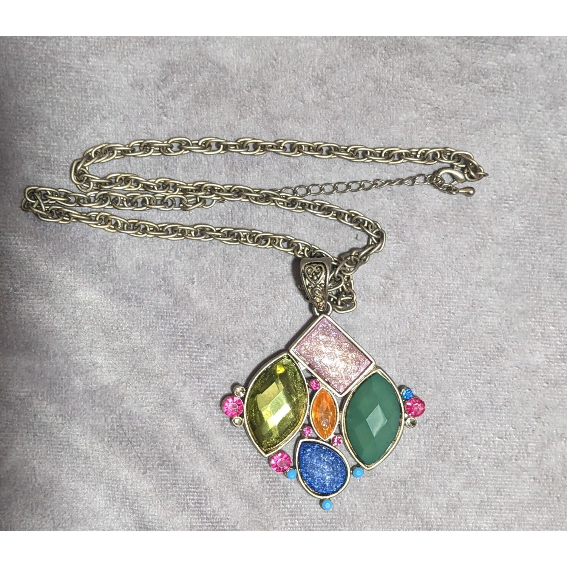 Other Rainbow Multi-Stone Pendant Necklace Size ONE SIZE - 12 Thumbnail
