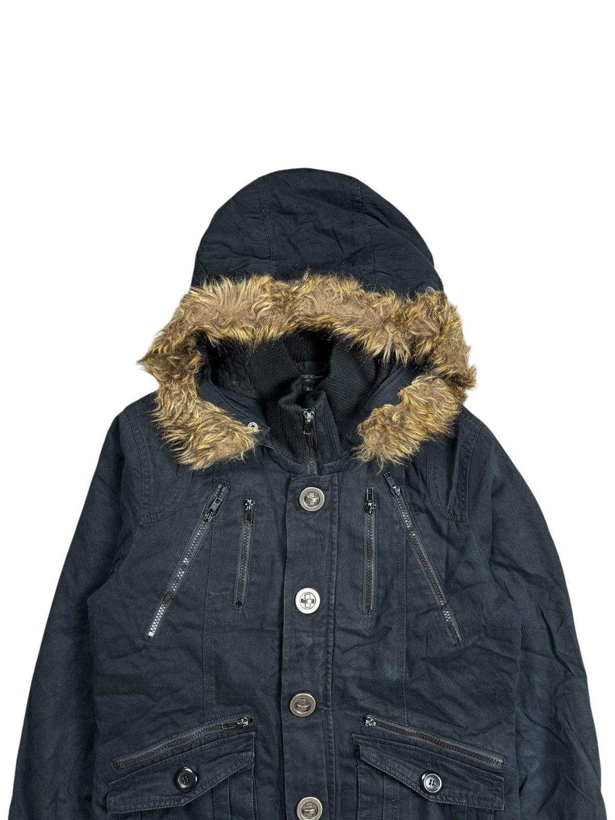 BUFFALO BOBS 2000s In The Attic - Vkei Style Fur Hoodie Jacket Size US M / EU 48-50 / 2 - 5 Thumbnail