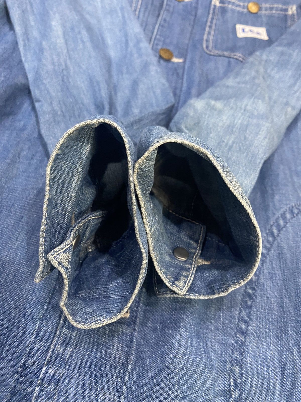 Lee LEE Union Made Sanforized Button denim Maxi Dress Size L / US 10 / IT 46 - 19 Thumbnail