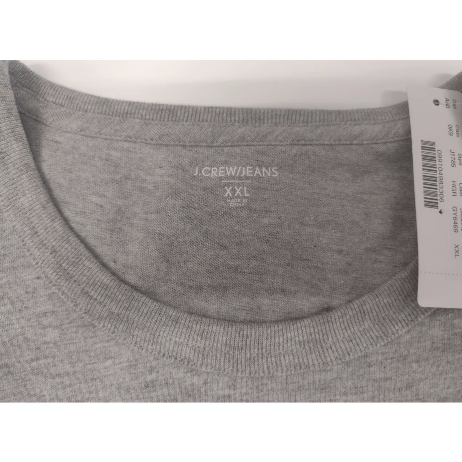 J.Crew NWT J.CREW Mens Pocket T Shirt Size XXL Grey #1074 Size US XXL / EU 58 / 5 - 2 Thumbnail