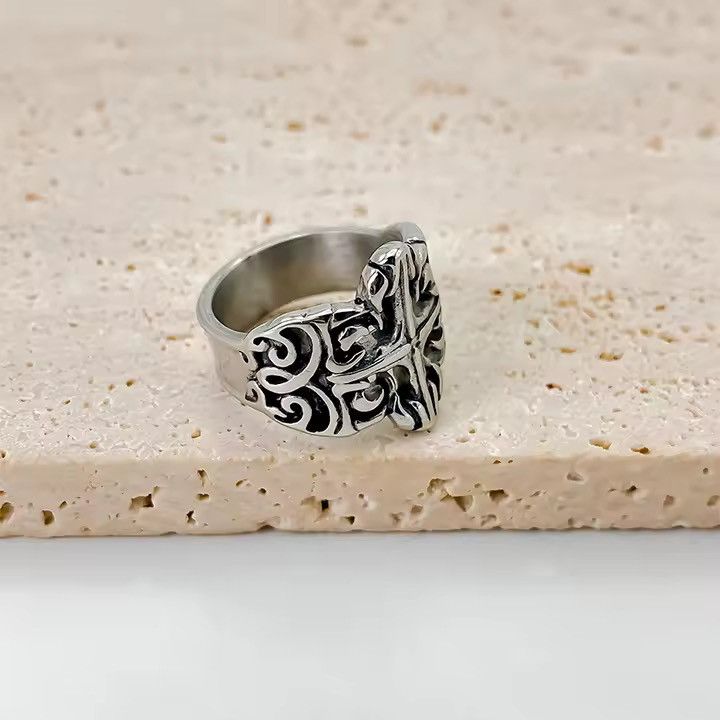 Japanese Brand Floral Square Continuous Pattern Engraving ( size 7/8) Size ONE SIZE - 3 Thumbnail