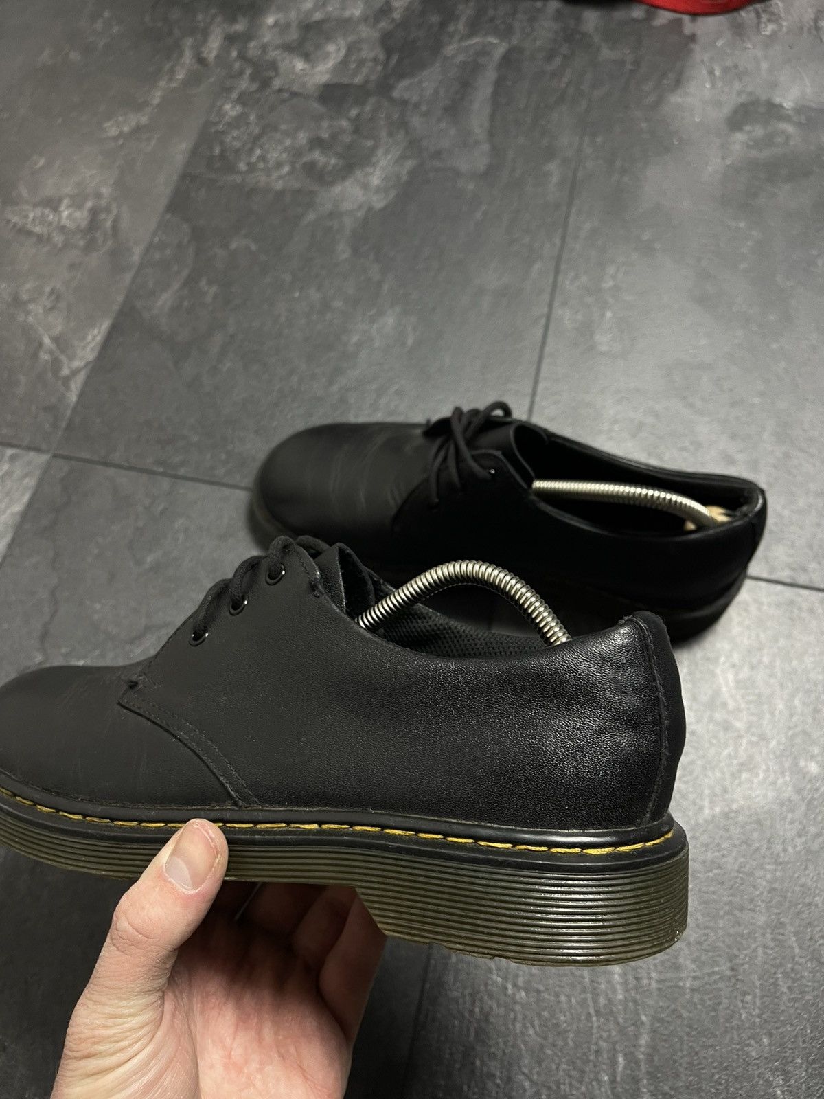 Dr. Martens × Vintage Dr Martens Oxford Shoes Black 1461 Smooth Leather Casual Size US 6 / EU 39 - 9 Thumbnail