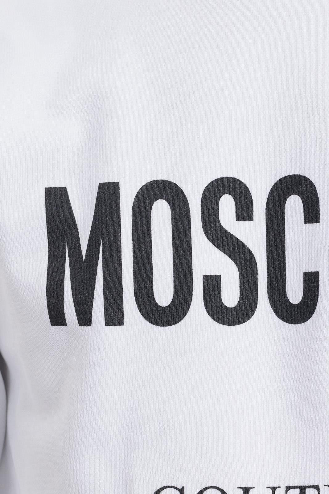 Moschino o1y0225 Logo Crewneck Sweatshirt in White Size US L / EU 52-54 / 3 - 3 Thumbnail