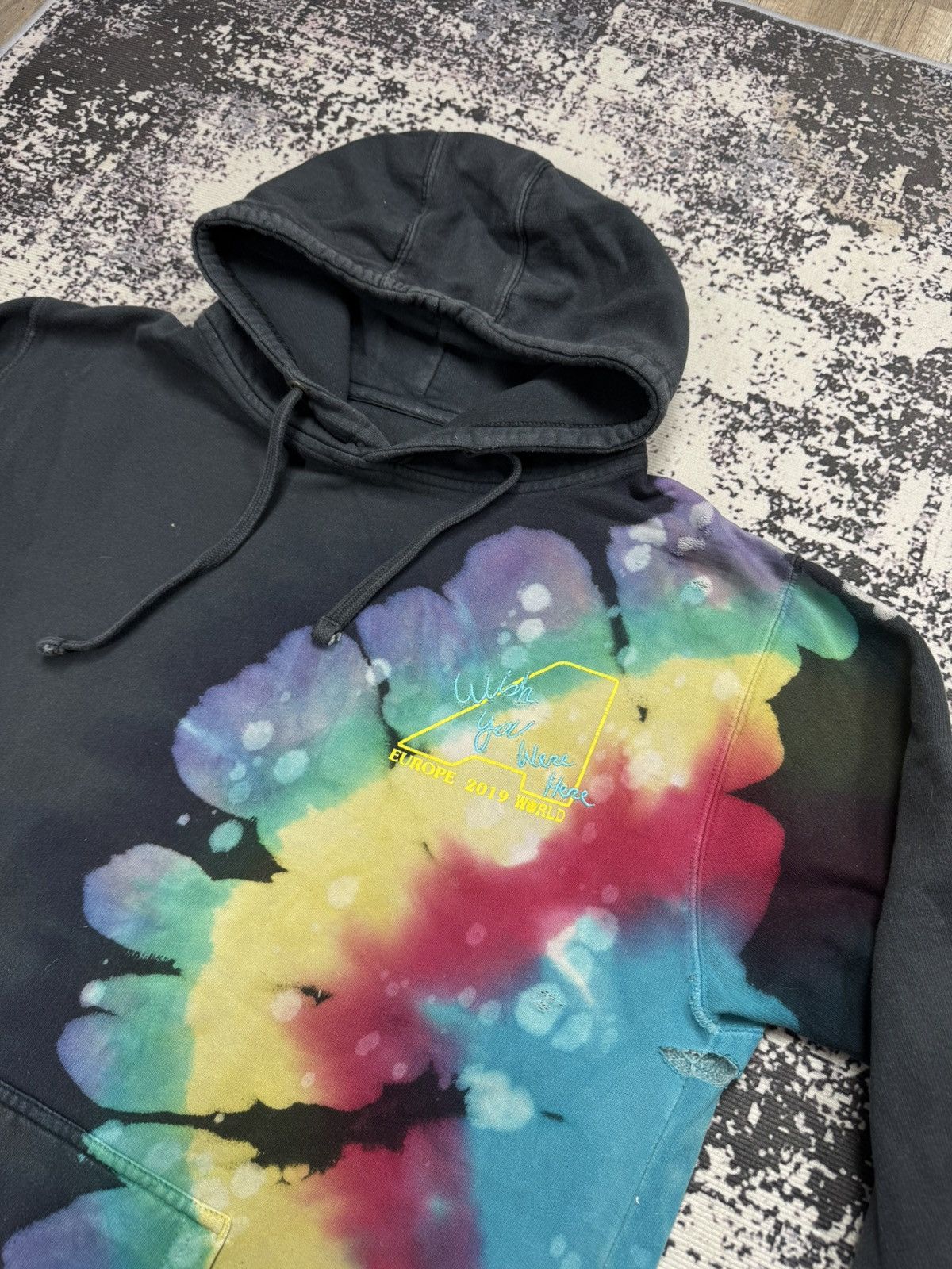 Travis Scott Rare Travis Scott Astroworld Europe Tour 2019 Washed Hoodie Size US L / EU 52-54 / 3 - 4 Thumbnail