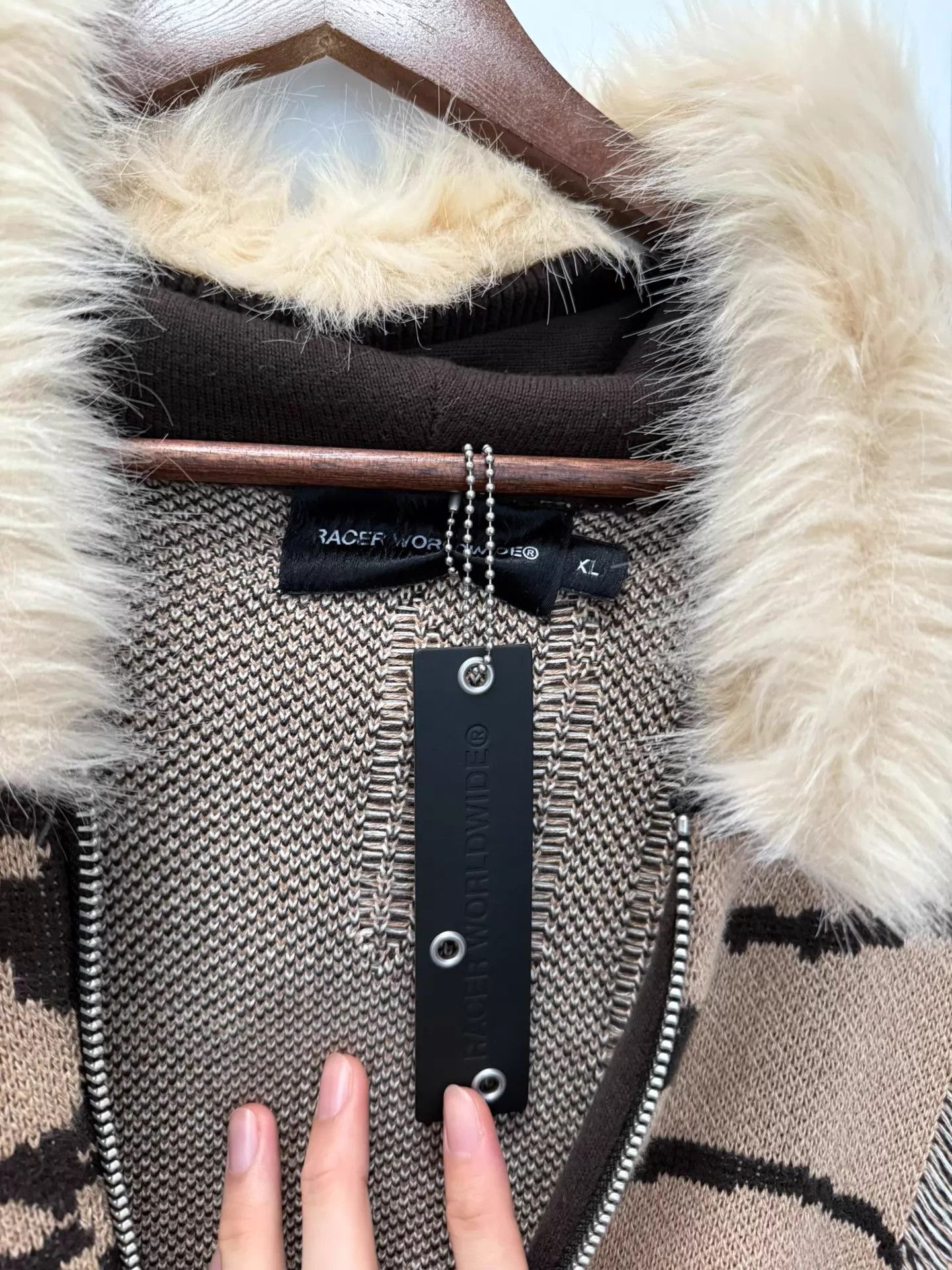 Other racerworldwide tiger stripe fur collar zipper hoodie XL Size XL / US 12-14 / IT 48-50 - 6 Thumbnail