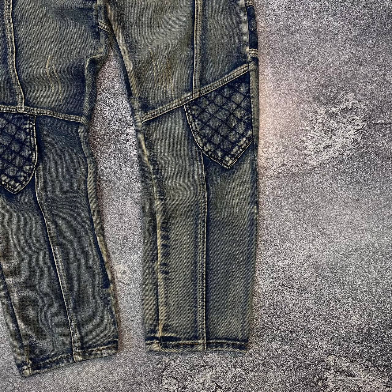 Hysteric Glamour Jeans Dirty Pants Faded Crash Denim Thrashed Y2K Distressed Size US 33 - 10 Thumbnail