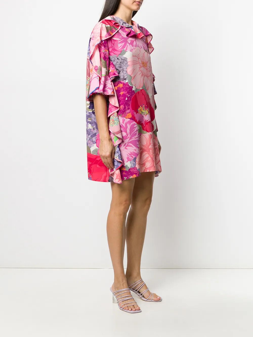 Valentino o1y0326 Mini Dress in Multicolor Size M / US 6-8 / IT 42-44 - 3 Thumbnail