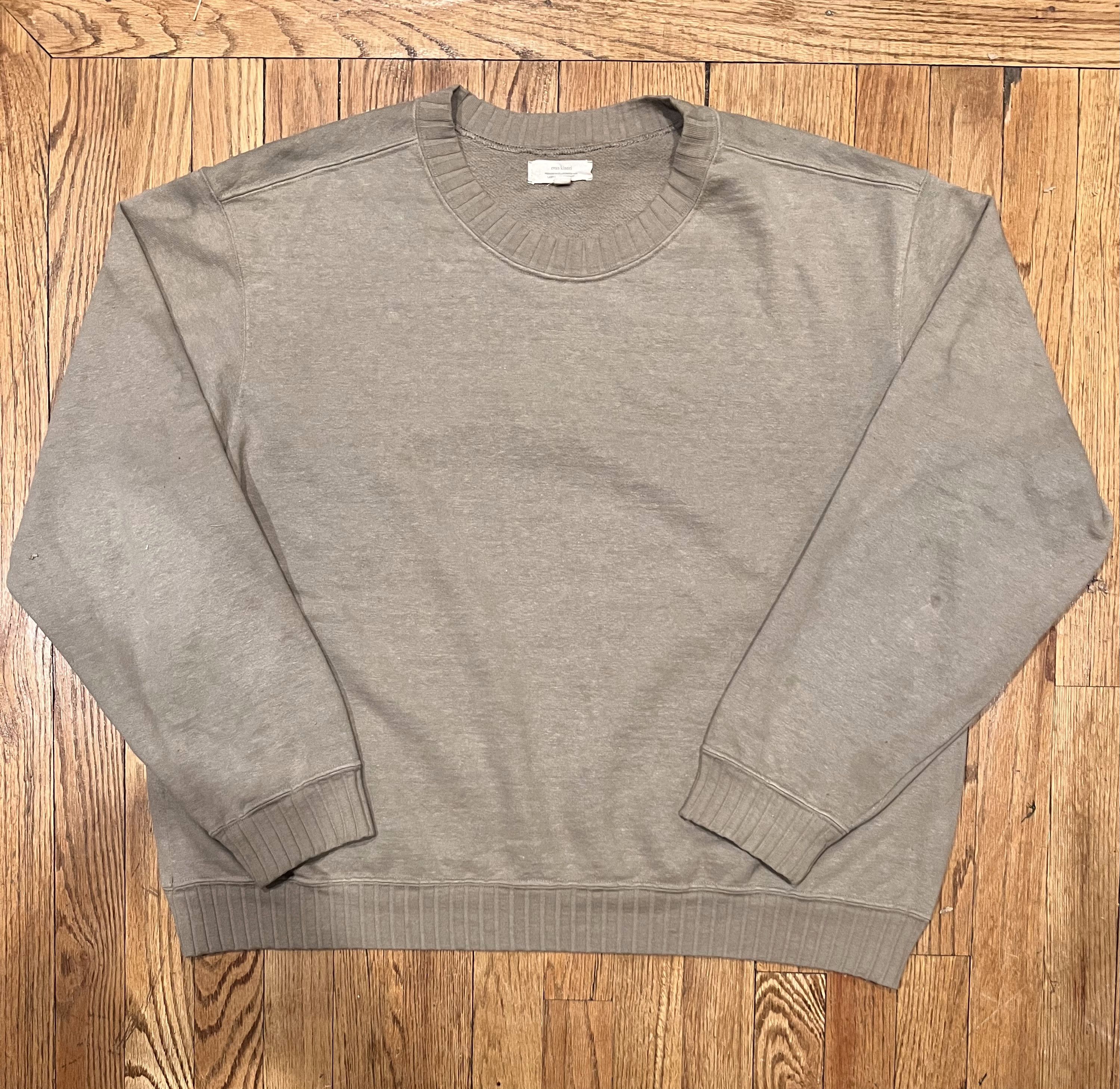 Evan Kinori Crewneck Sweatshirt Hemp/Cotton - Clay