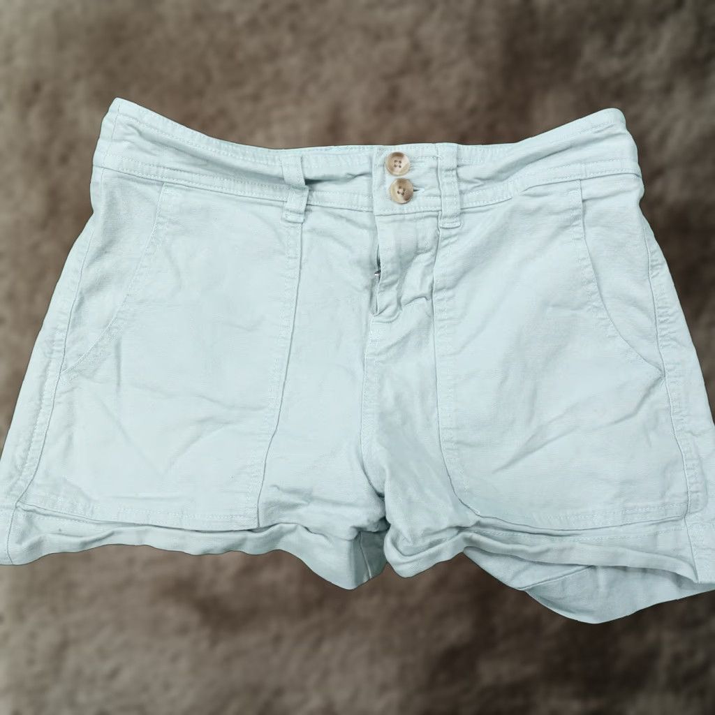 Vintage Vintage A New Day Womens Shorts Chino Cotton Blend Size 2 Green Casual Summer Fall Spring Winter Size 26" / US 2 / IT 38 - 1 Thumbnail