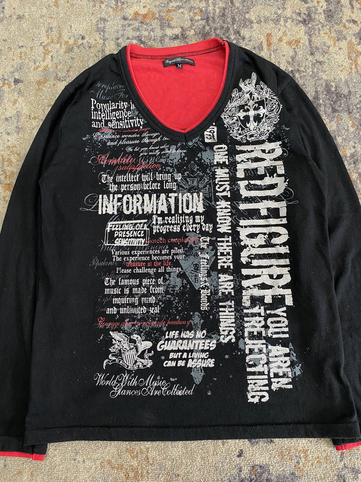 20471120 × Beauty Beast × Japanese Brand remakegear double layer poem longsleeve japan brand Size US L / EU 52-54 / 3 - 2 Thumbnail