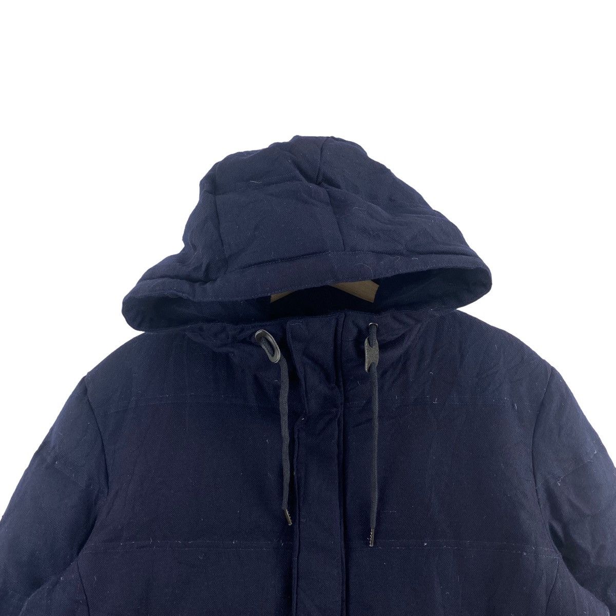 Issey Miyake TETE HOMME Issey Miyake Navy Puffer Hooded Bomber Jacket Size US L / EU 52-54 / 3 - 2 Thumbnail