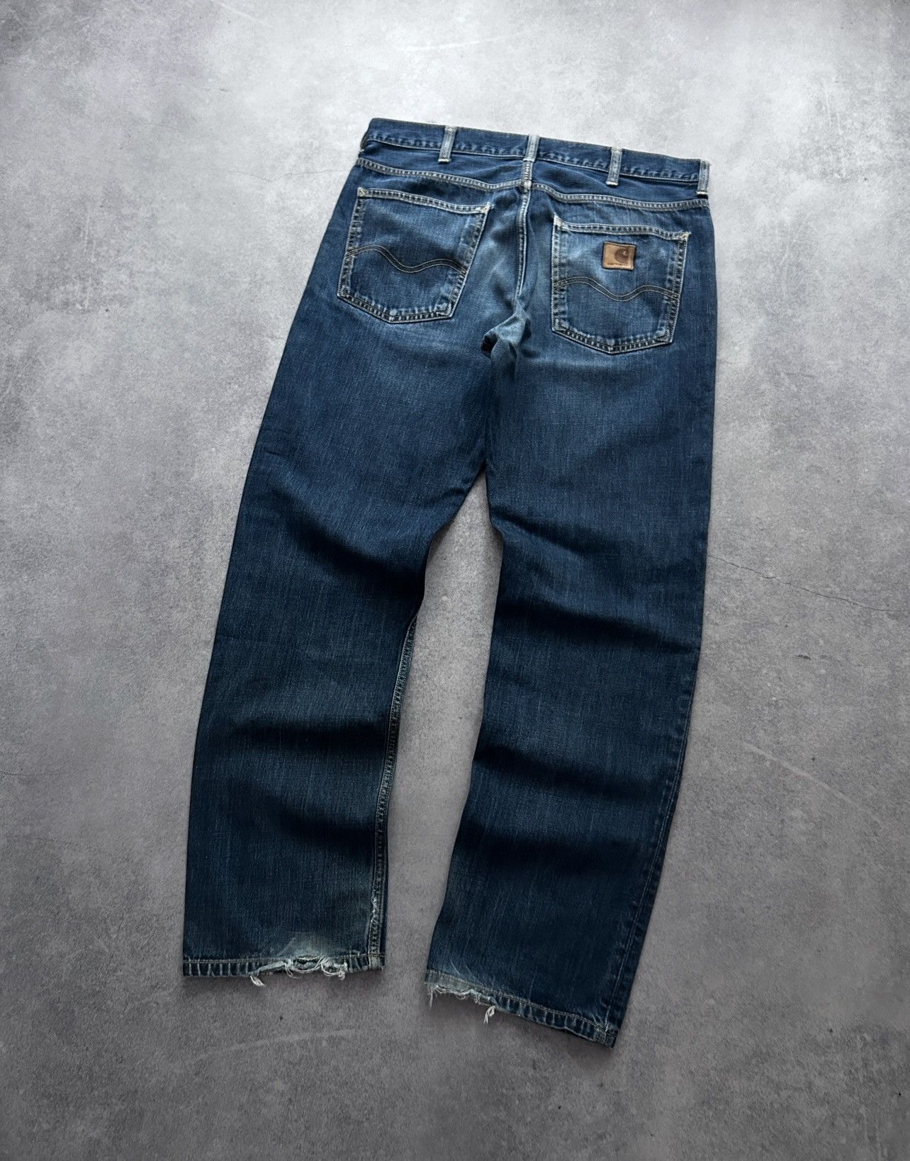 Carhartt × Vintage Vintage Carhartt Selvedge distressed jeans mens Size US 32 / EU 48 - 4 Thumbnail