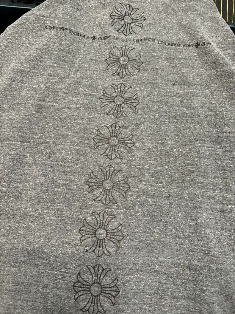 Chrome Hearts CHROME HEARTS Size XL Gray horseshoe cross zipper hoodie Size US XL / EU 56 / 4 - 6 Thumbnail