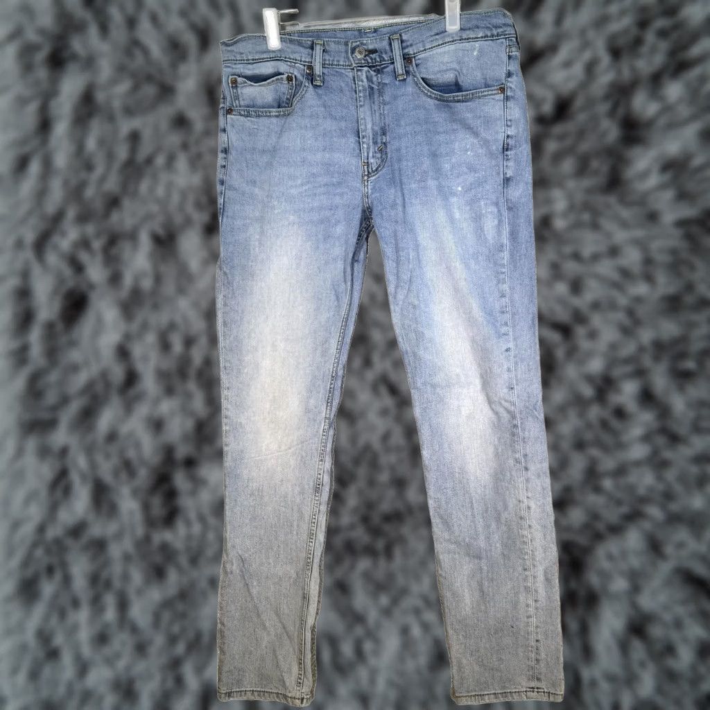 Levi's VINTAGE Levis 511 Jeans Mens 34x34 Light Blue Slim Fit Stretch Denim Light Wash Zip Fly Size US 34 / EU 50 - 1 Thumbnail