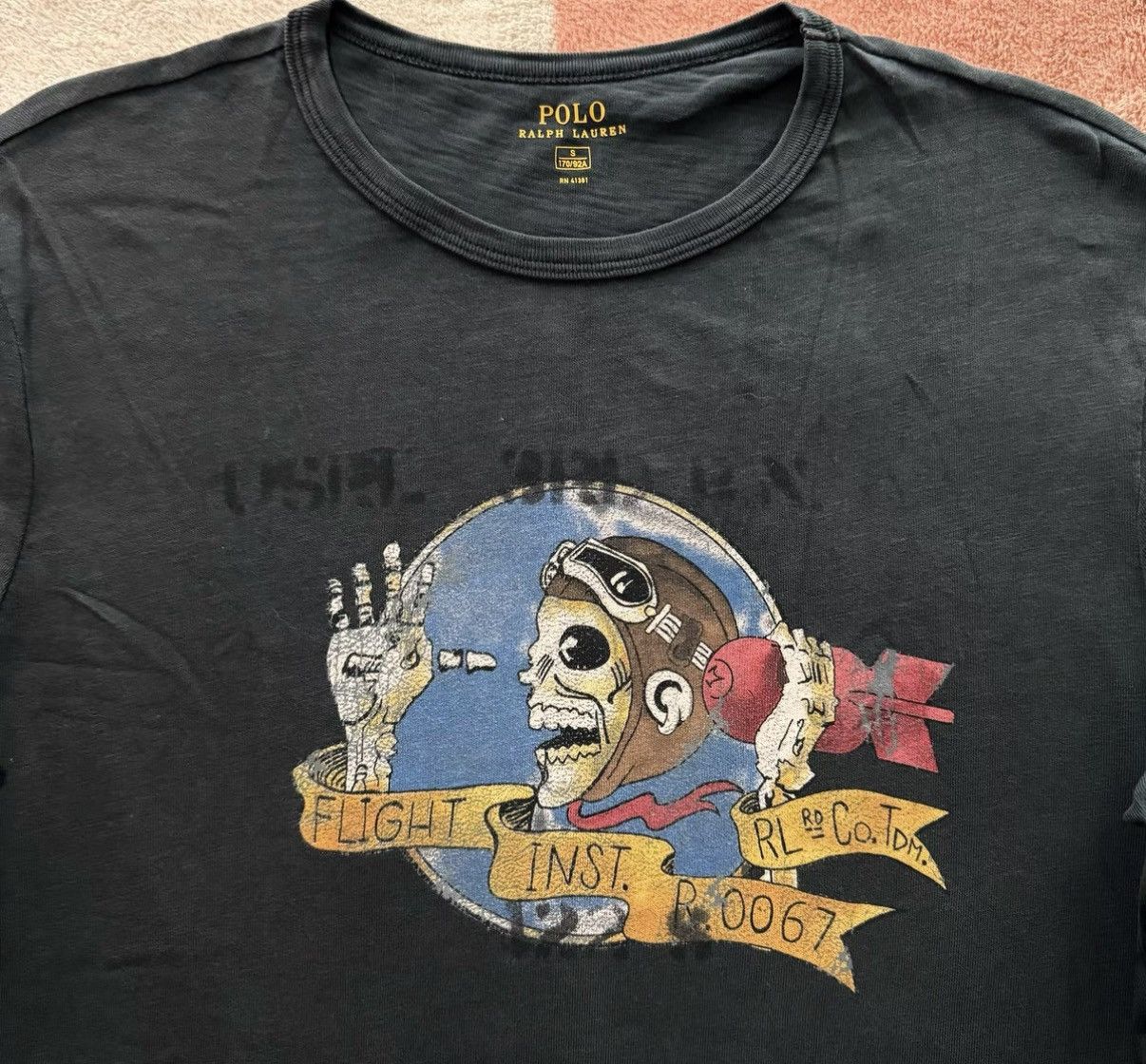 Polo Ralph Lauren Ralph Lauren Polo RL Skull Pilot Long Sleeve Tee K22 Size US S / EU 44-46 / 1 - 2 Thumbnail