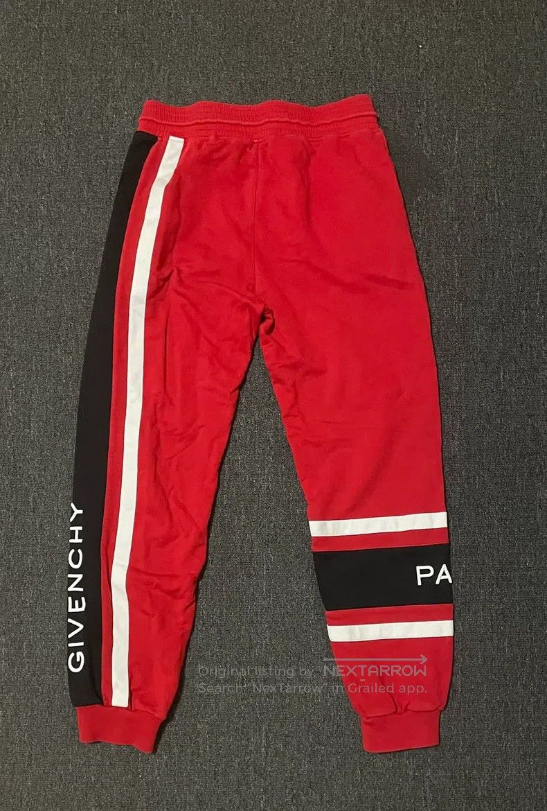 Givenchy Givenchy size L Red embroidered track pants Size US 27 - 4 Thumbnail