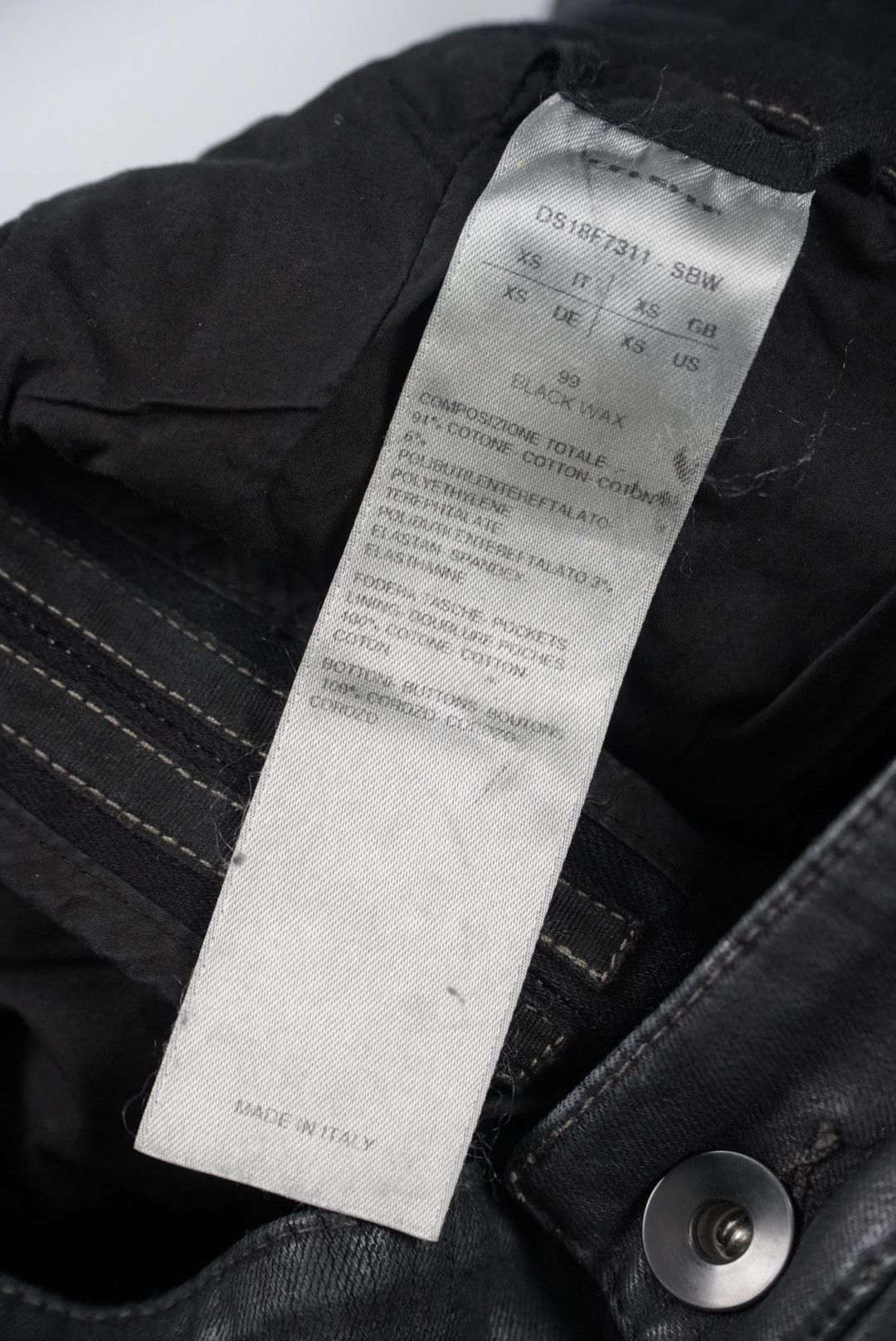 Rick Owens Drkshdw Rick Owens DRKSHDW Waxed Jeans Size 24" / US 00 / IT 34 - 9 Thumbnail