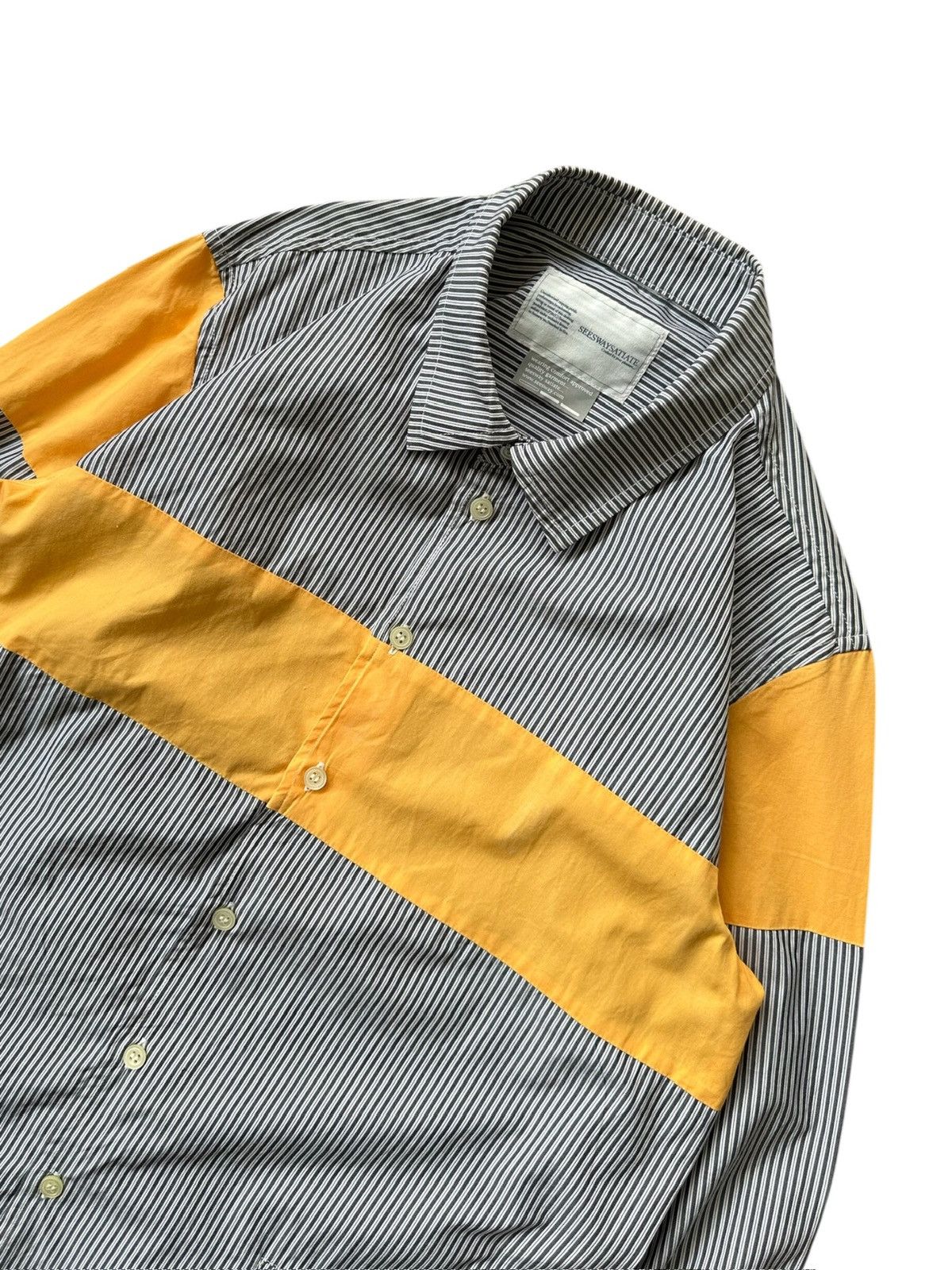 Japanese Brand 2008SS - Seesway Satiate Japan button up shirt Size US M / EU 48-50 / 2 - 4 Thumbnail