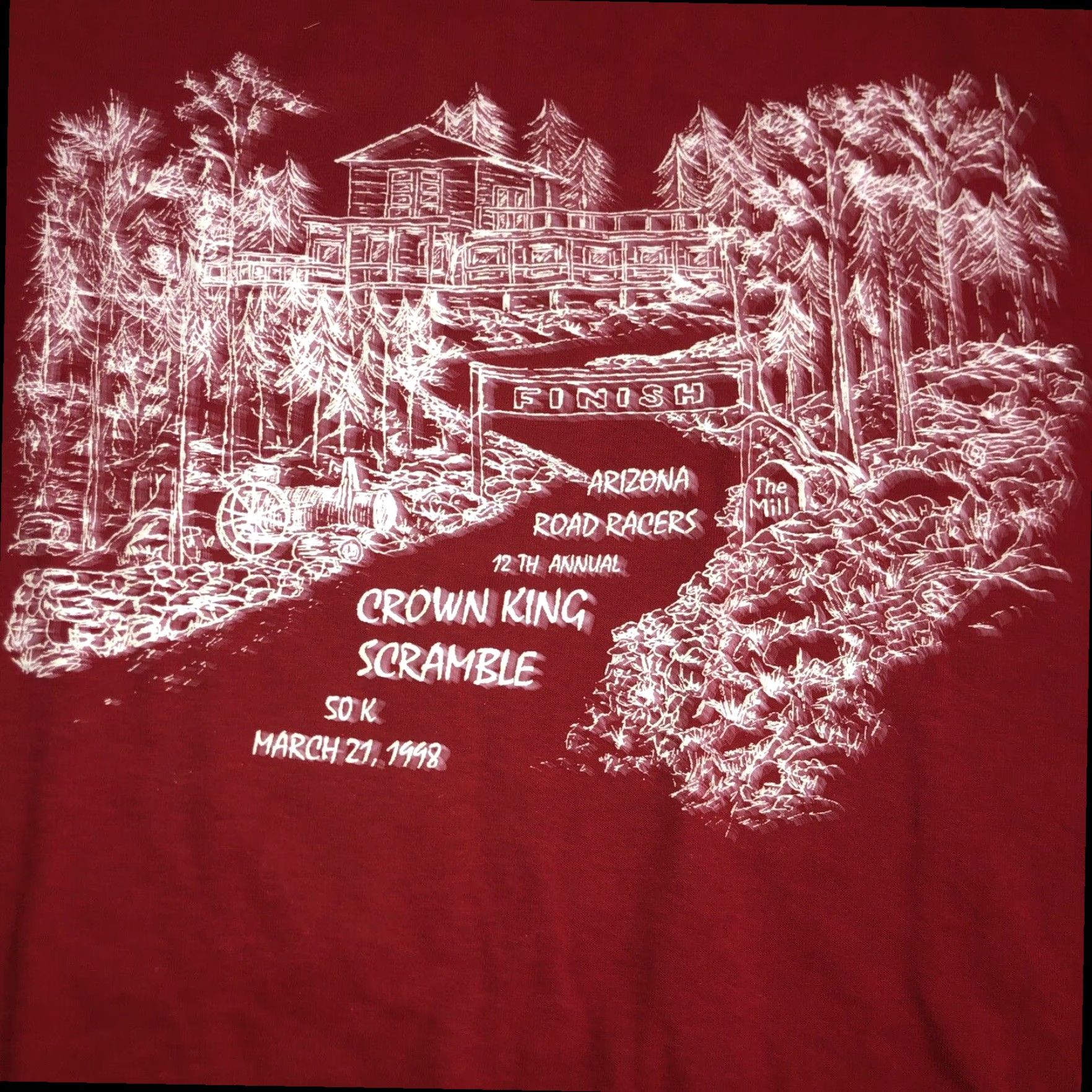 Delta VINTAGE Delta Stitch Red T-Shirt Mens Large Size US L / EU 52-54 / 3 - 2 Thumbnail