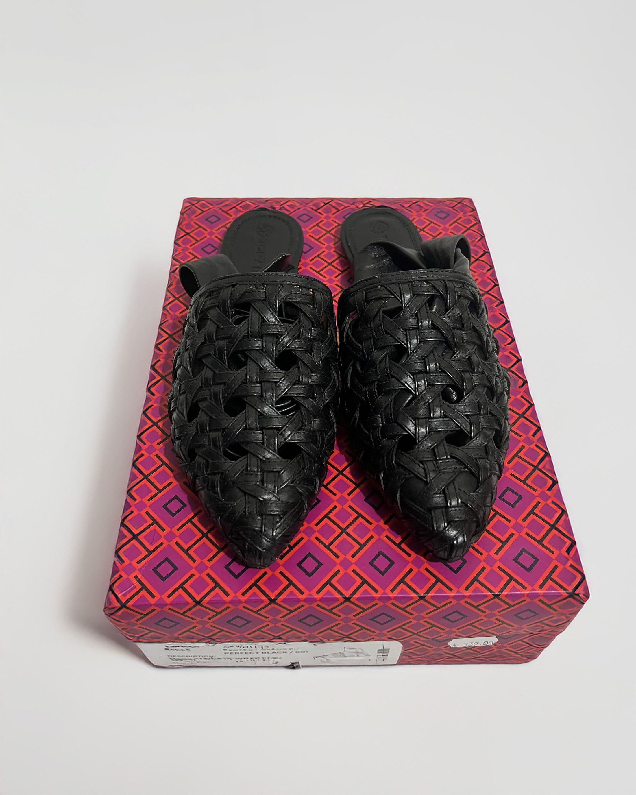Tory Burch Ankle Ties Flat Basketweave Sandals Size US 8 / IT 38 - 3 Thumbnail