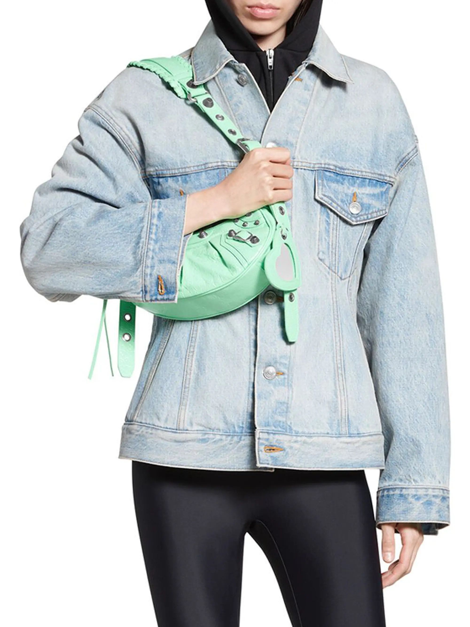 Balenciaga o1srvl11e1125 Hourglass Jacket in Light Blue Size XS / US 0-2 / IT 36-38 - 3 Thumbnail