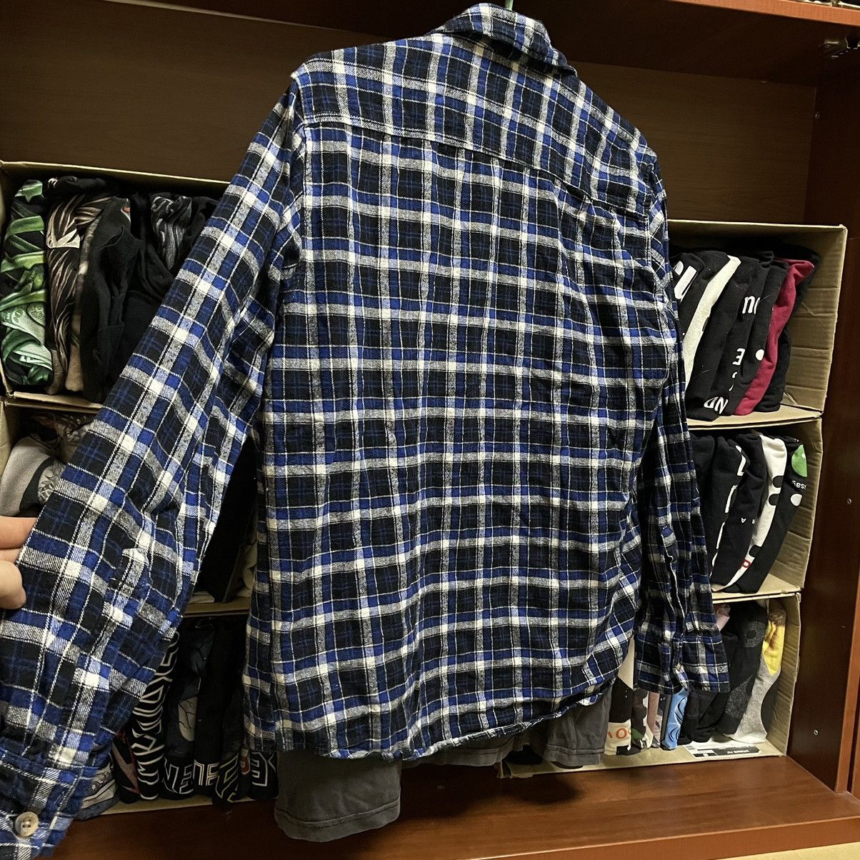 Vintage Vintage Shirt Shirt Flannel Checkered Travis L Size US L / EU 52-54 / 3 - 5 Thumbnail