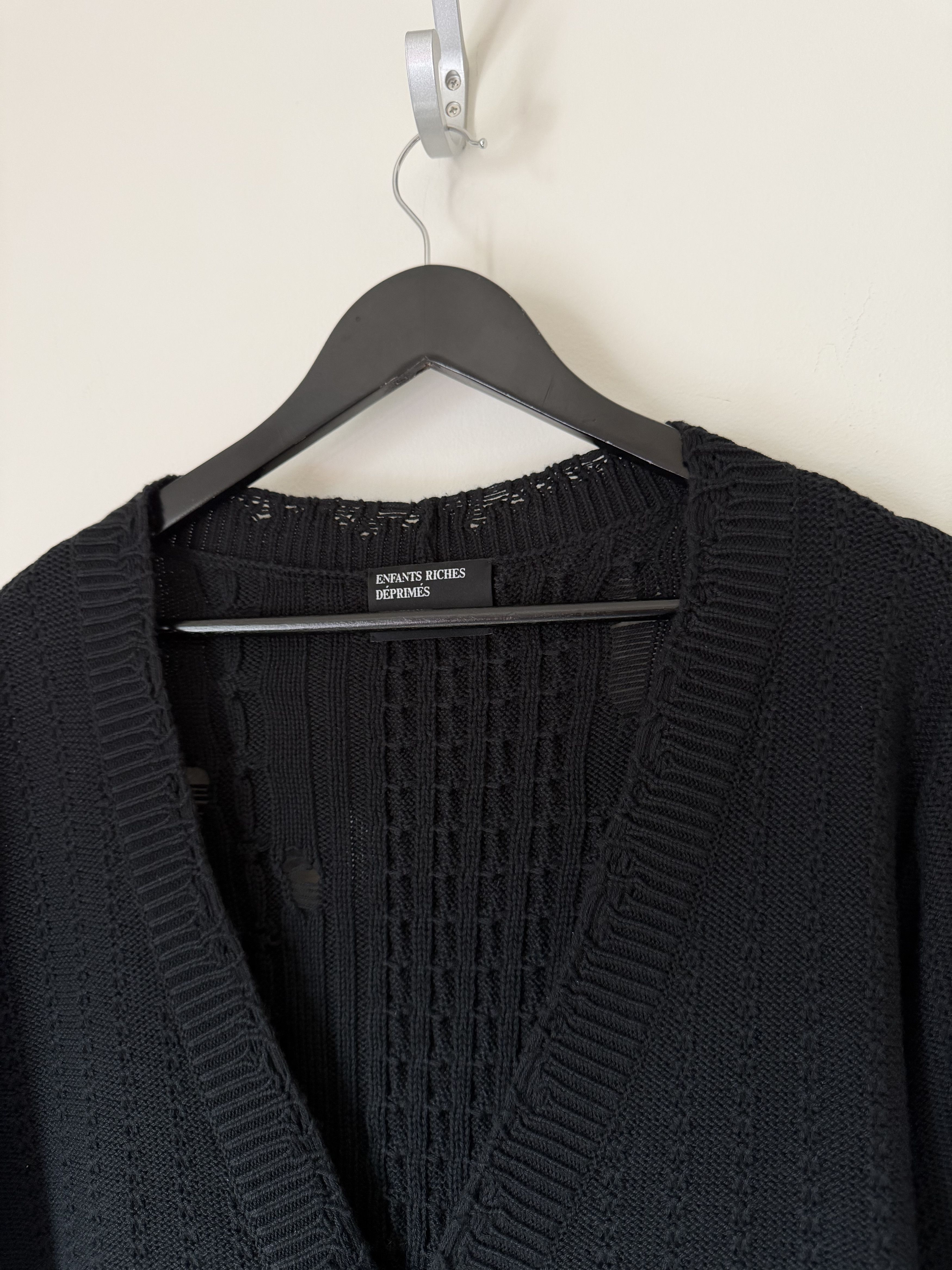 Enfants Riches Deprimes Enfants Riches Deprimes Asymmetrical Cardigan in Black Size US XXL / EU 58 / 5 - 2 Thumbnail