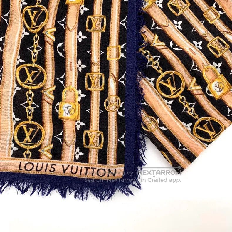 Louis Vuitton Louis Vuitton Color-block lock logo presbyopic full print Size ONE SIZE - 5 Thumbnail