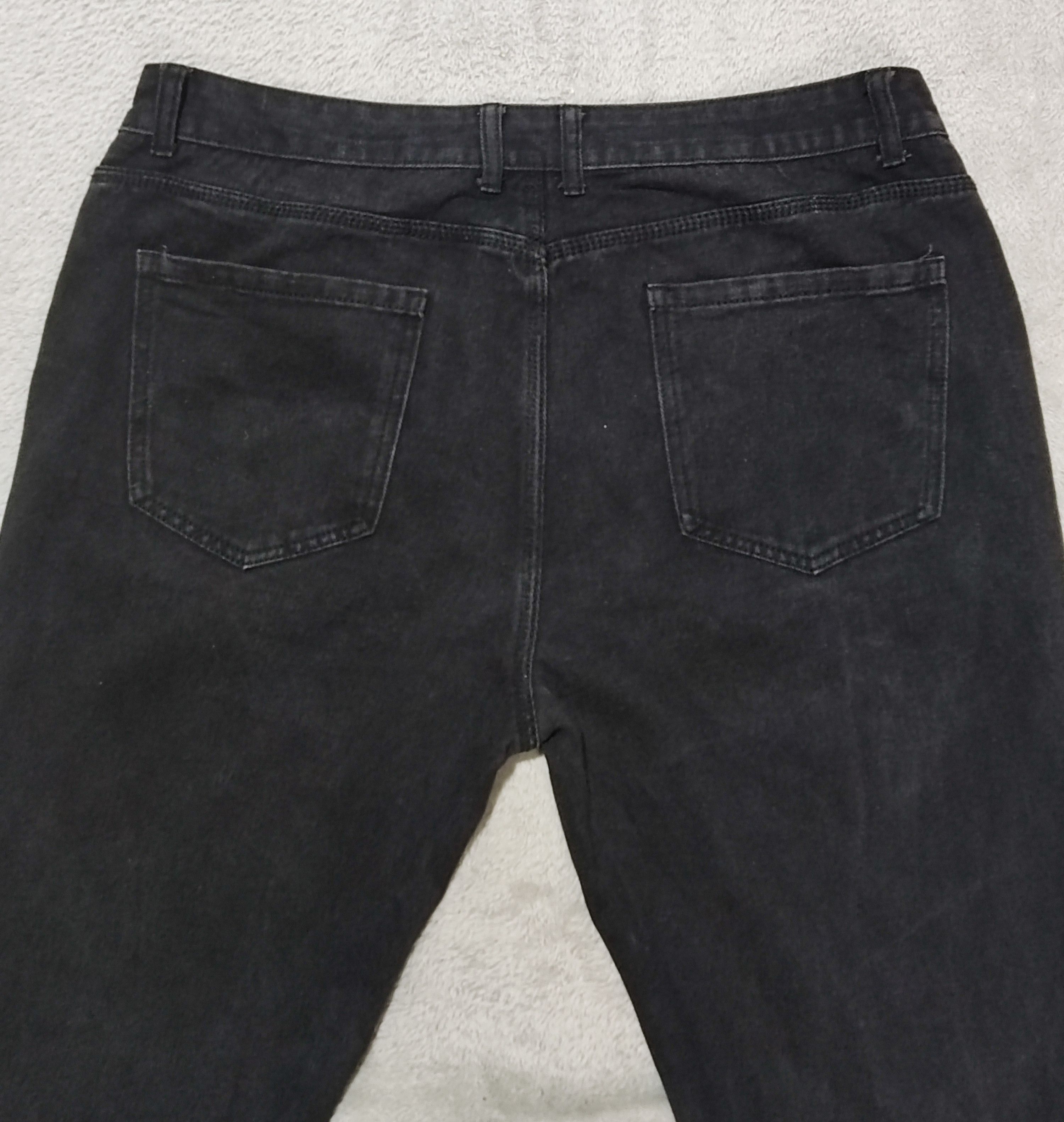 Japanese Brand Streetwear Skeleton Bone Chenille Patch Black Washed Denim Size US 35 - 10 Thumbnail
