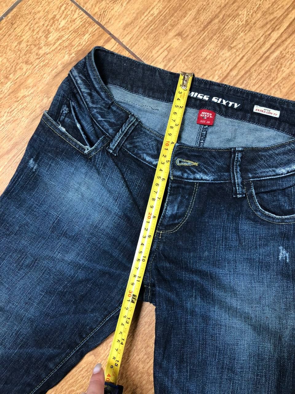 Japanese Brand Dirty Painted Distressed Thrashed Faded Baggy Jeans Y2K Size US 28 / EU 44 - 21 Thumbnail