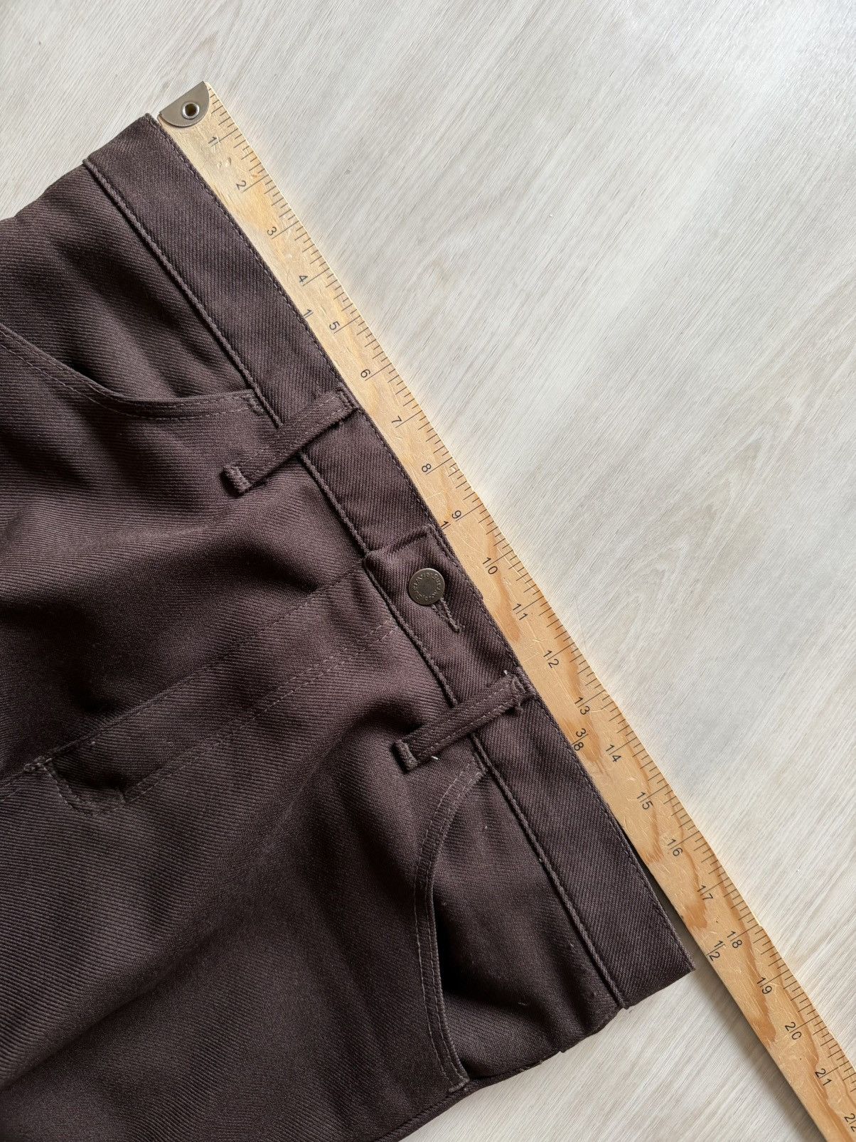 Wrangler Vintage Wrangler Western Brown Pleated Dress Slacks 38x30 Size US 38 / EU 54 - 6 Thumbnail