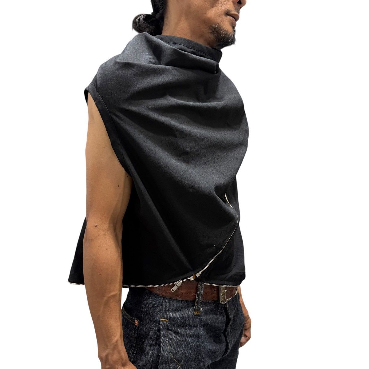 Comme des Garcons AD1991 Comme Des Garcons Diagonsl Zipper Asymmetric Jacket Size S / US 4 / IT 40 - 2 Thumbnail