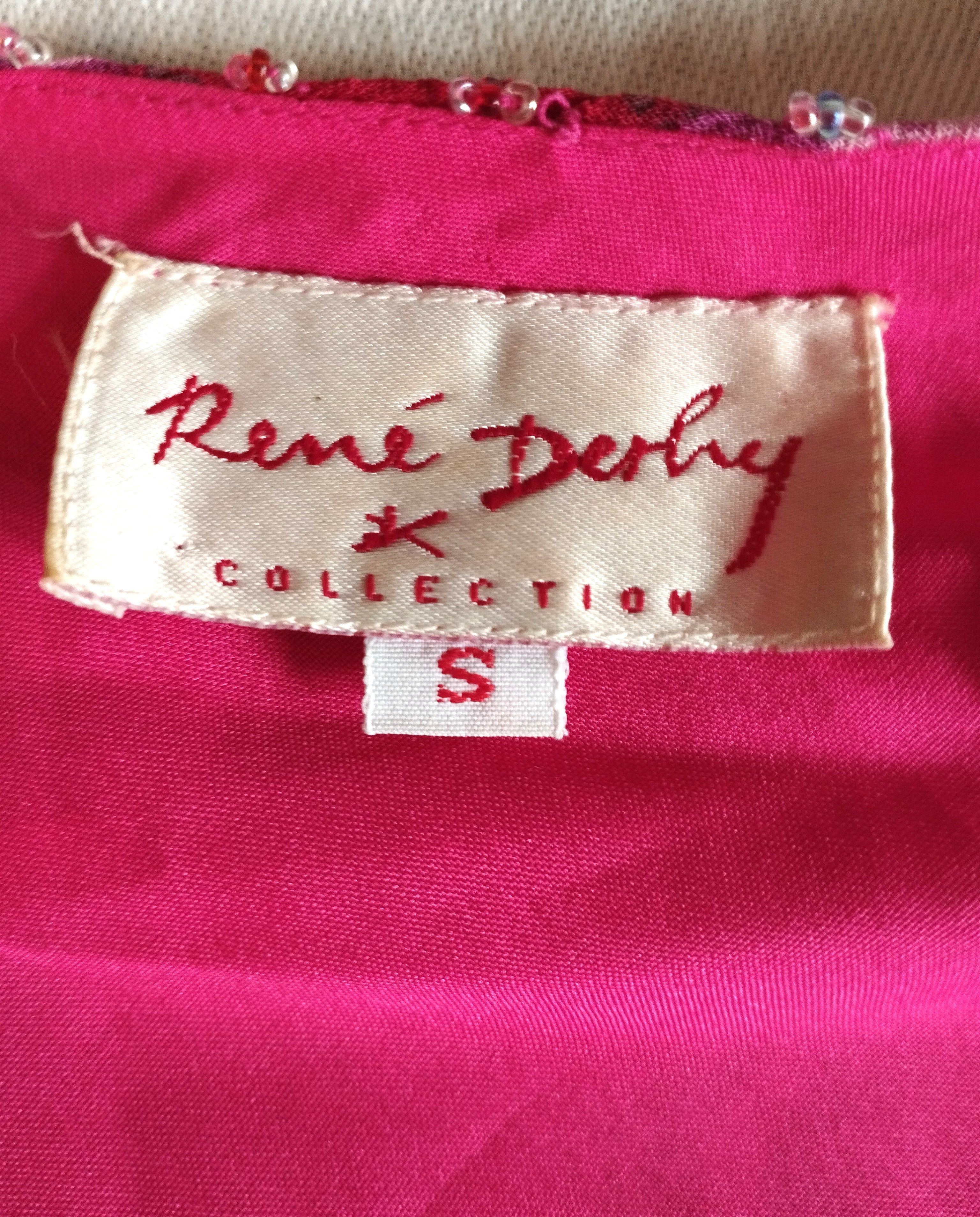 Designer Rene Derhy Robe Cocktail Double Voile Asymétrique T M Size M / US 6-8 / IT 42-44 - 3 Thumbnail