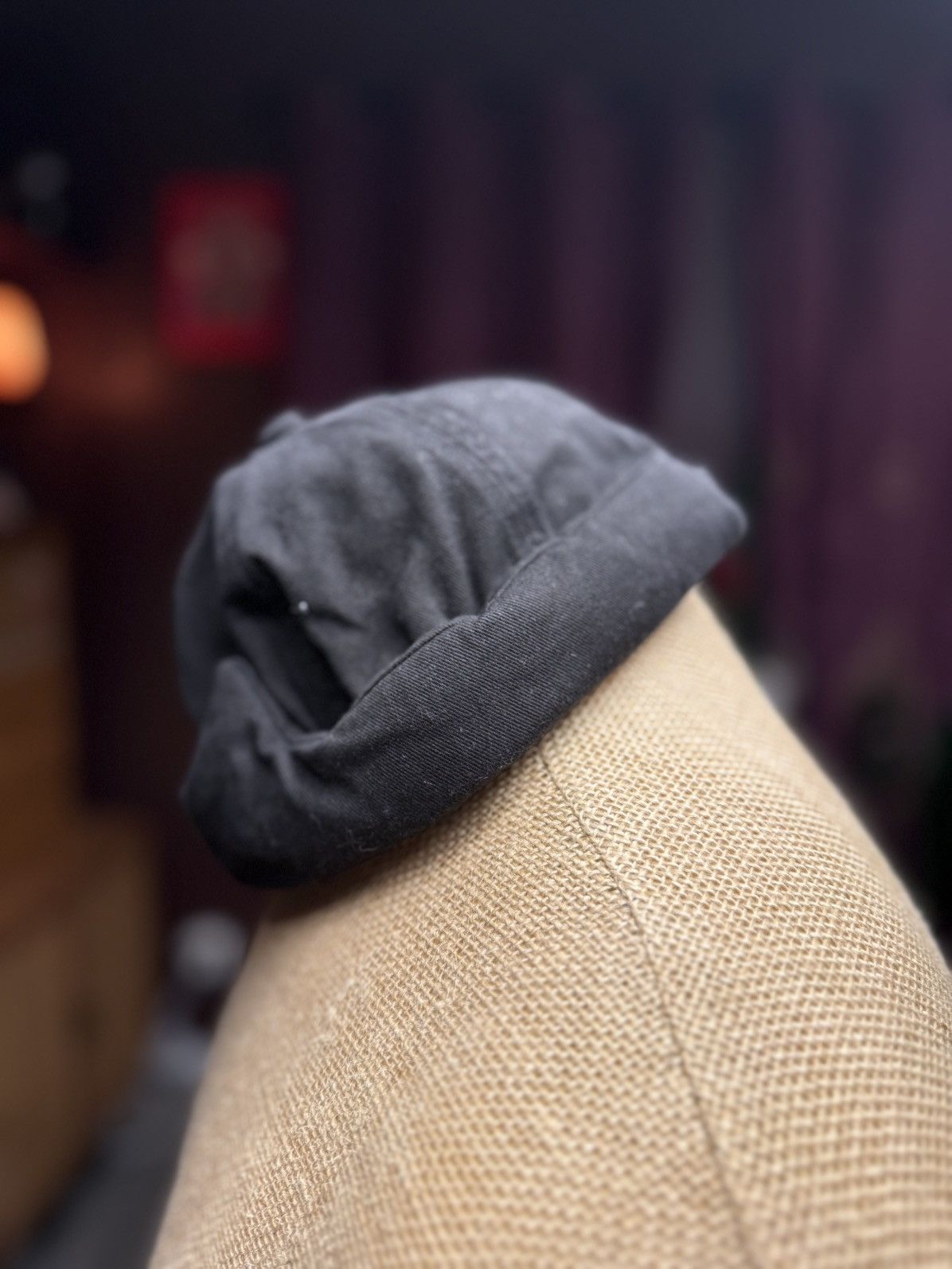 Other Black DAZE Rolled Brim Cap – Edgy, Minimalist Streetwear Size ONE SIZE - 5 Thumbnail