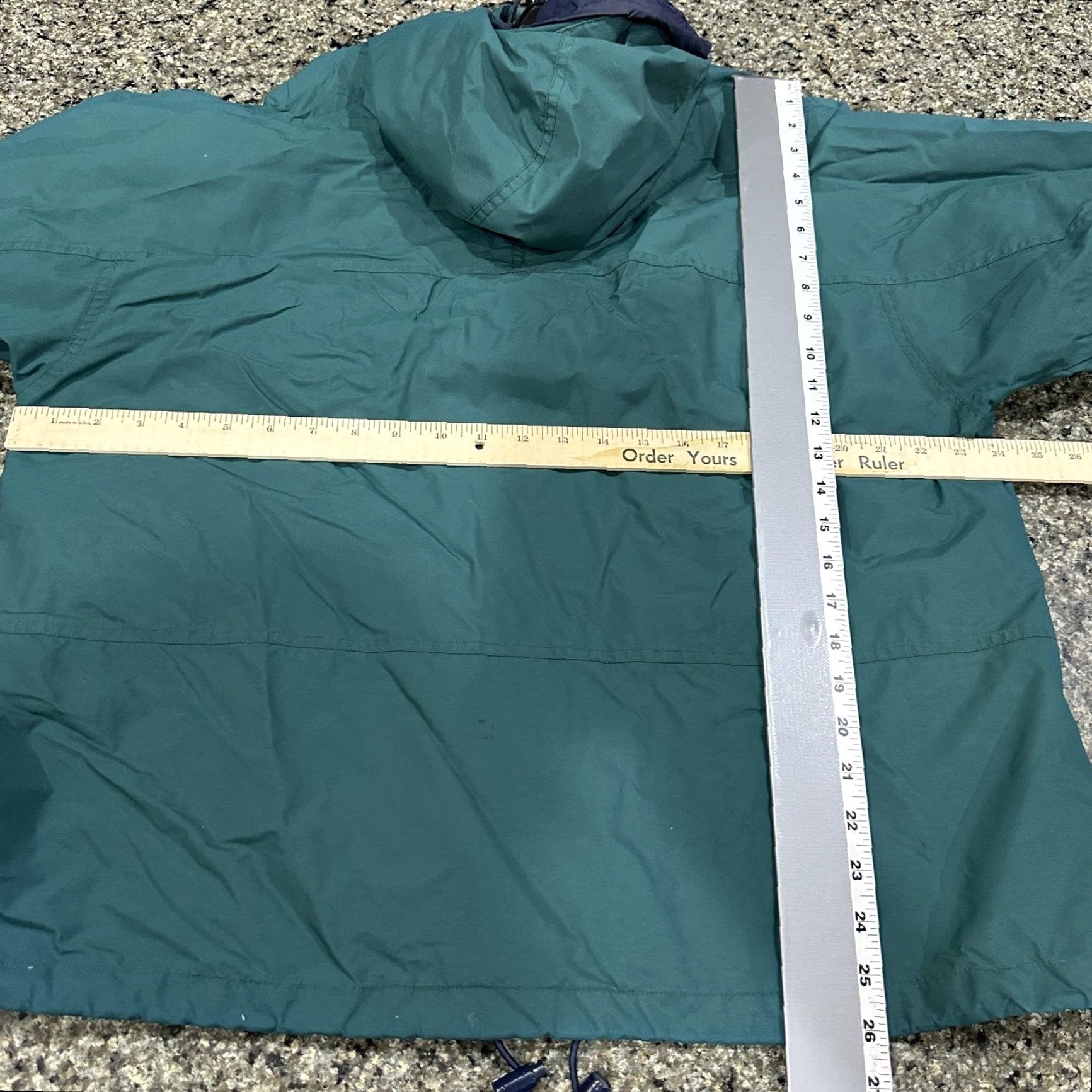 Eddie Bauer VINTAGE Eddie Bauer Jacket Womens L Green Hooded Waterproof Nylon BLEMISH Zipper Rain Coat All Seasons Windproof Full Zip Casual Womens Size L / US 10 / IT 46 - 3 Thumbnail