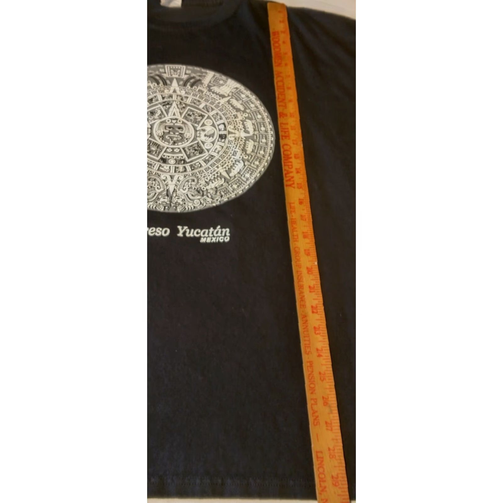 Vintage VINTAGE Yazbek Mexico T-Shirt Men 3XL Black Mayan Calendar Aztec Travel Tourist Size US XXL / EU 58 / 5 - 7 Thumbnail