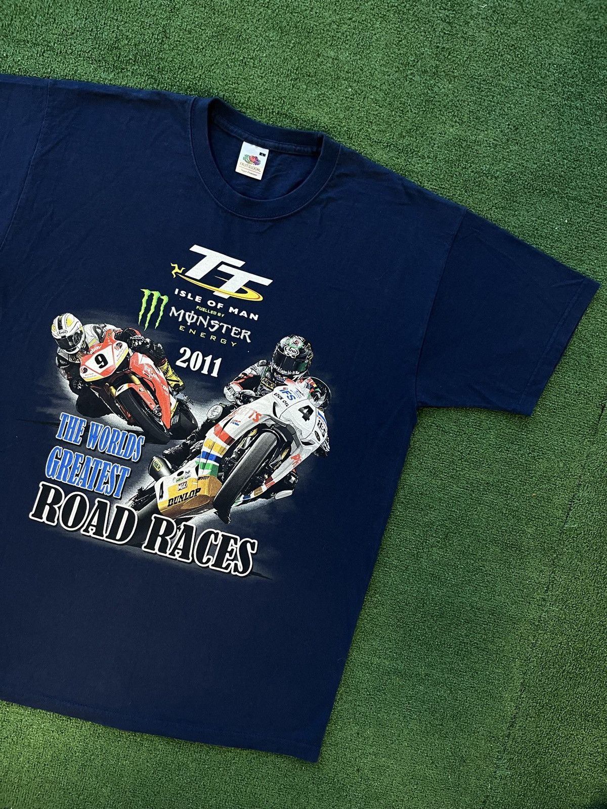 Other Vintage 2011 Monster The Worlds Greatest Road Races Tee Size US L / EU 52-54 / 3 - 4 Thumbnail