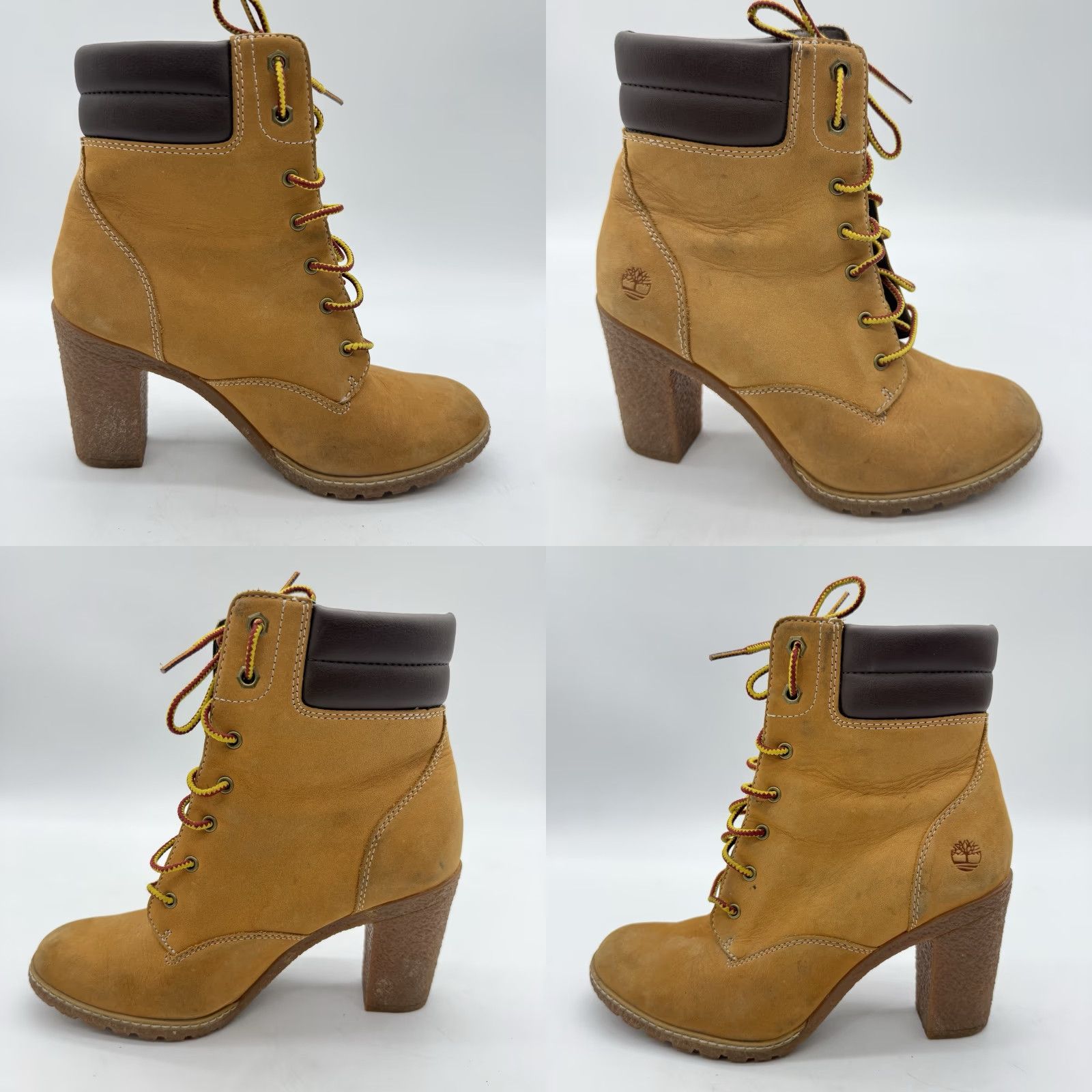 Timberland Timberland Tillston Wheat Nubuck Leather Pumps Boots Lace Up Womens Size 7.5 Size US 8 / IT 38 - 8 Thumbnail