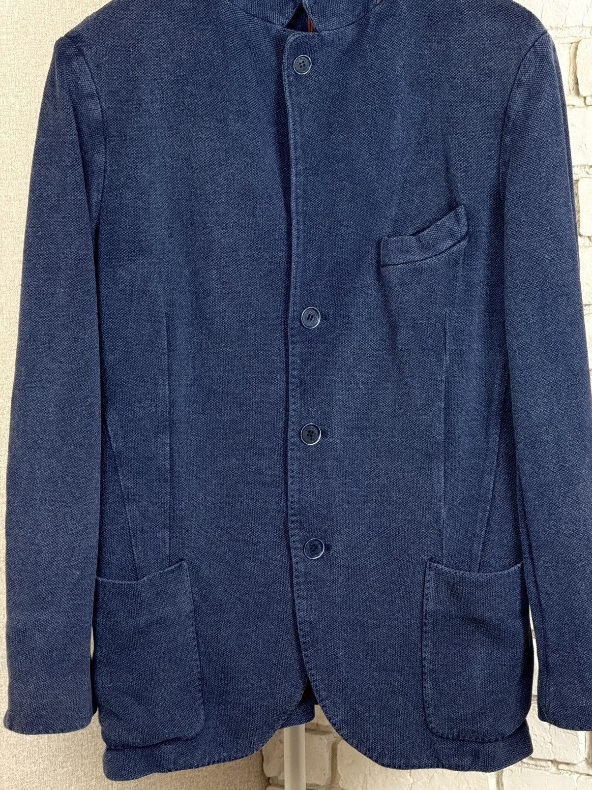 Loro Piana Loro Piana Blue Silk Light Blazer Jacket Size US L / EU 52-54 / 3 - 3 Thumbnail
