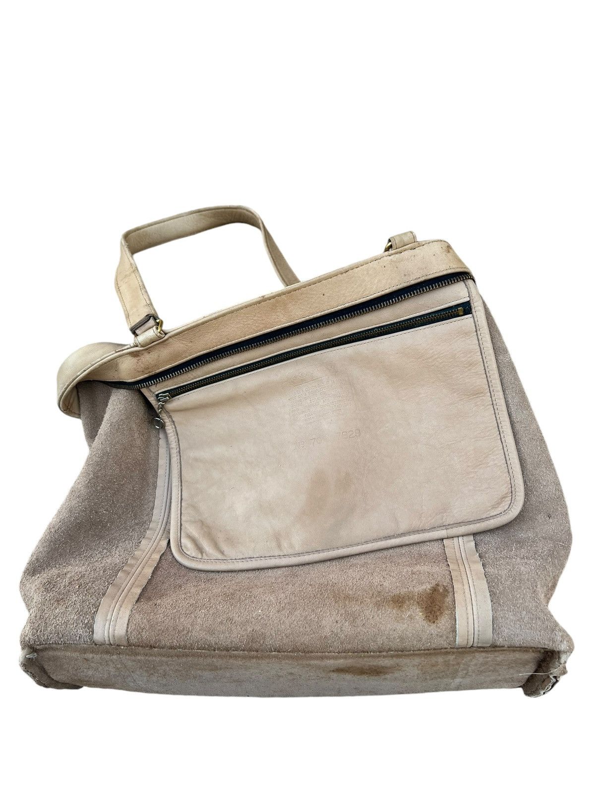 Coach × Leather Vintage 90s COACH Distress Stains Patina Leather Tote Bag Size ONE SIZE - 21 Thumbnail