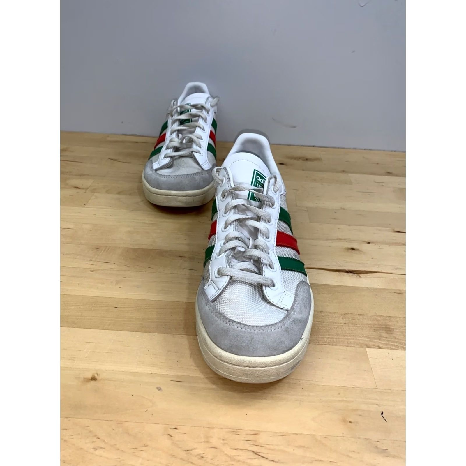 Adidas Adidas Americana White Green Scarlet Men US 10.5 UK 10 Sneaker Low Top Rubber Sole Casual Athletic Shoes Size US 11 / EU 44 - 5 Thumbnail