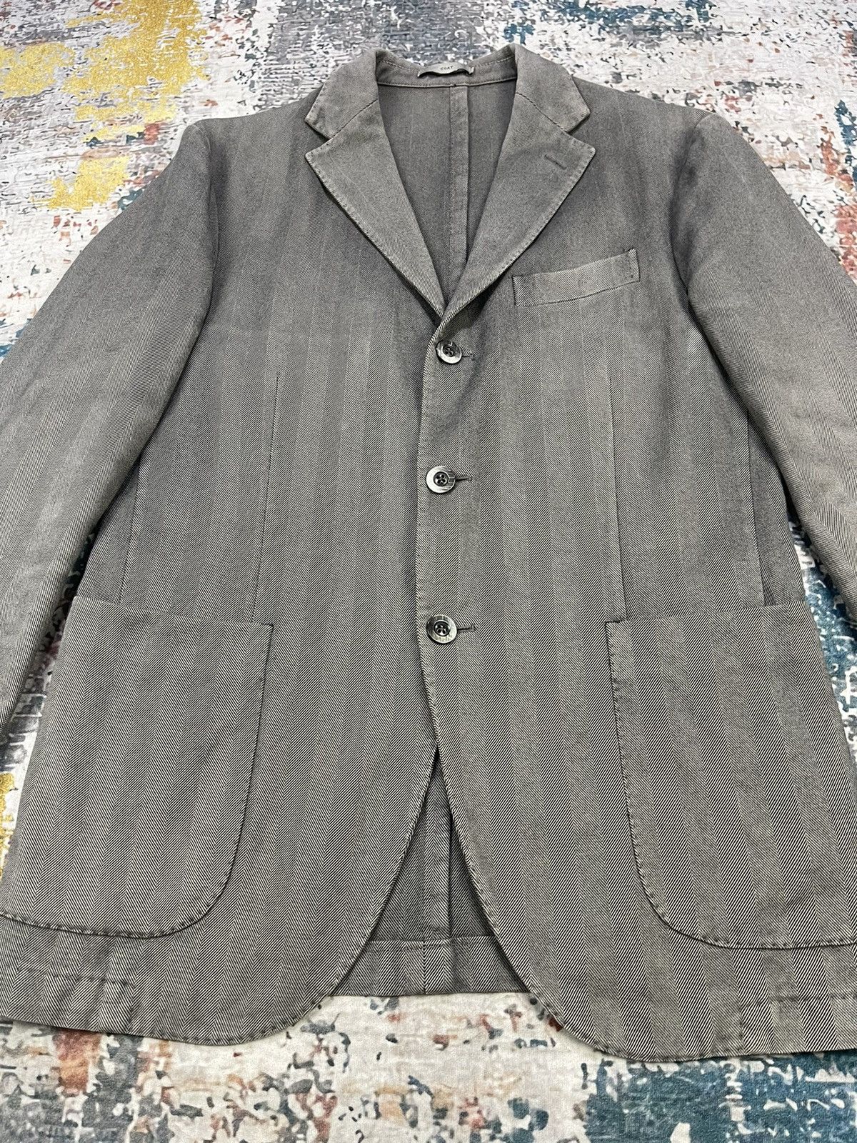 Boglioli Boglioli Herringbone R3302G Double Slit Coat Jackets Size US M / EU 48-50 / 2 - 4 Thumbnail
