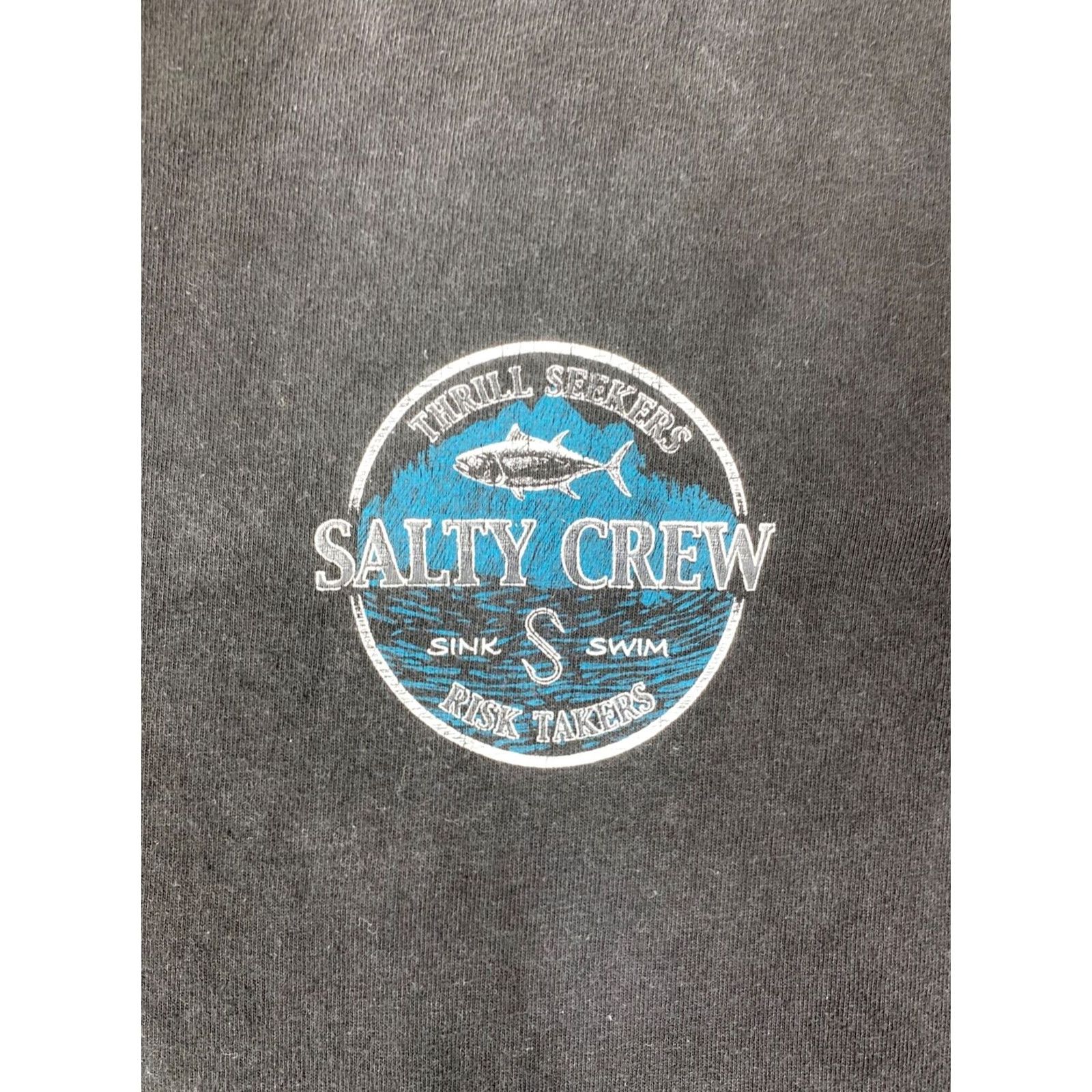 Vintage Salty Crew T-Shirt Small Black Crew Neck Men Fish Shirt Dirt? Rot? Size US S / EU 44-46 / 1 - 5 Thumbnail