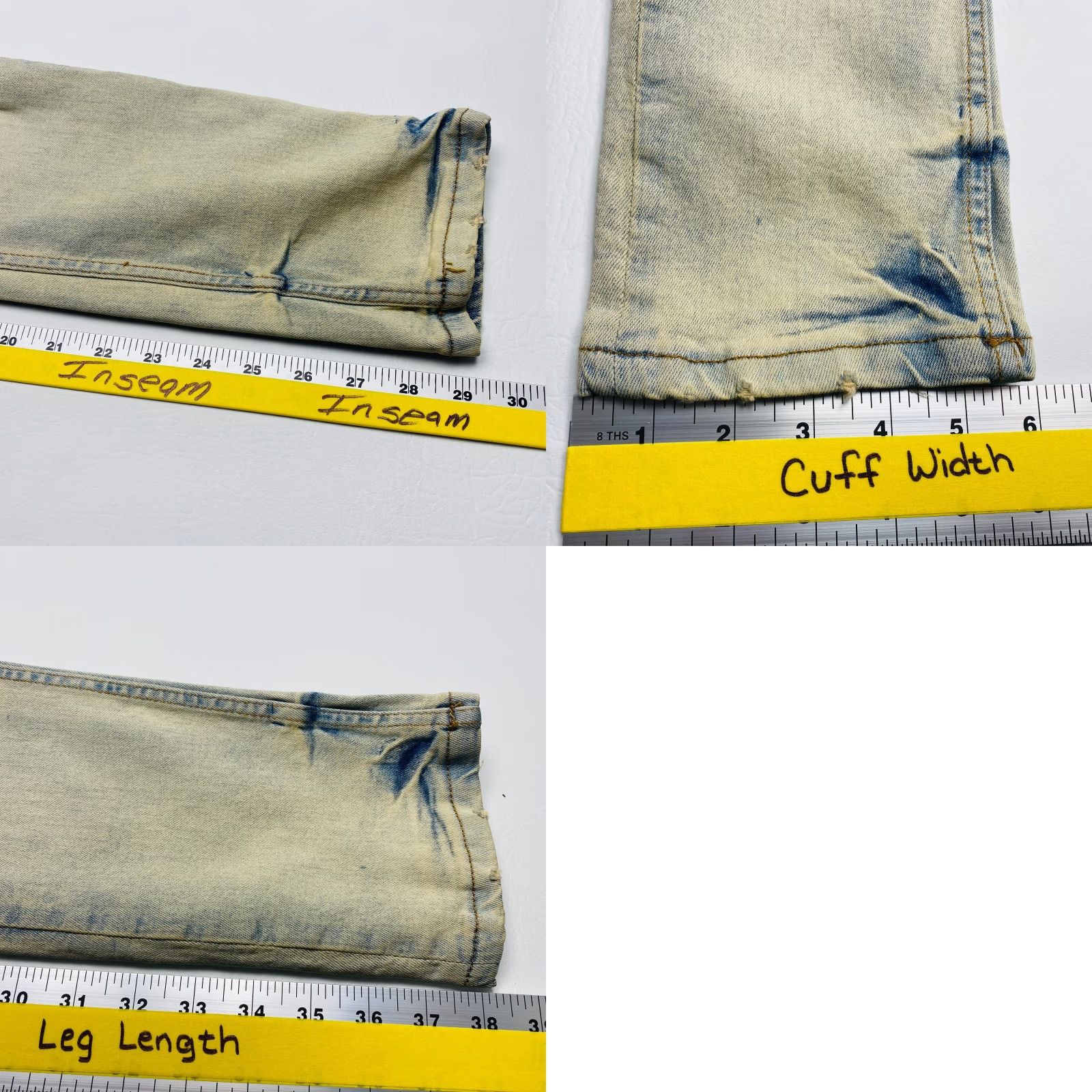 Theory NWT Thread Theory Jeans Mens 29x30 Sand Blue Distressed Skinny Fit Stretch NEW Size US 29 - 9 Thumbnail