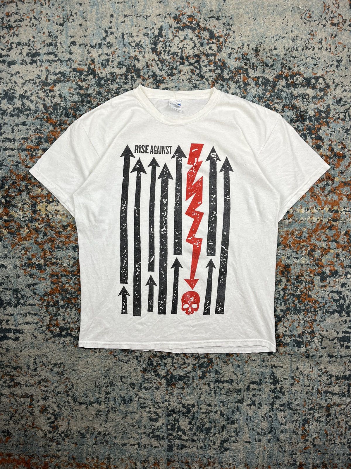 Band Tees × Vintage Vintage 00s Rise Against graphic band tee Size US XL / EU 56 / 4 - 1 Thumbnail