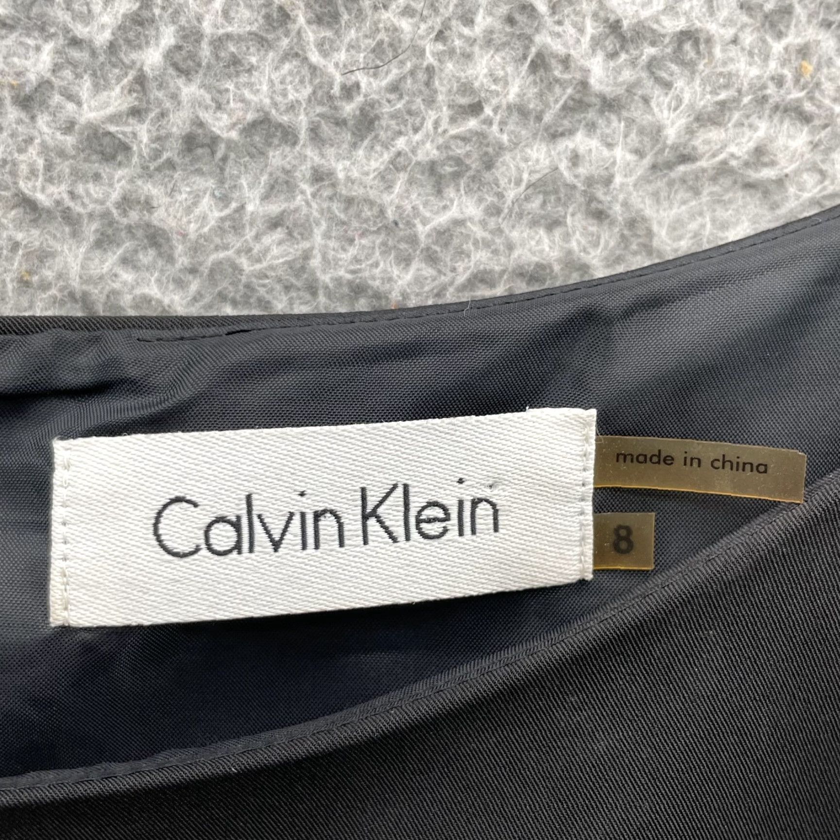 Calvin Klein Calvin Klein Sheath Dress Women's 8 Black - 90s Classic Cocktail Sleeveless Knee Length Boat Neck Zip Dress Size M / US 6-8 / IT 42-44 - 3 Thumbnail