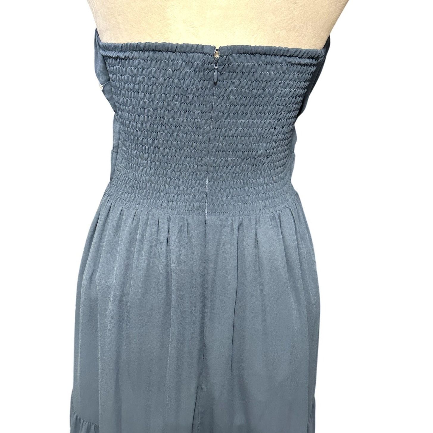 Other WAYF Talia Tiered Maxi Dress Strapless Smocked Blue W M NWOT Size M / US 6-8 / IT 42-44 - 6 Thumbnail
