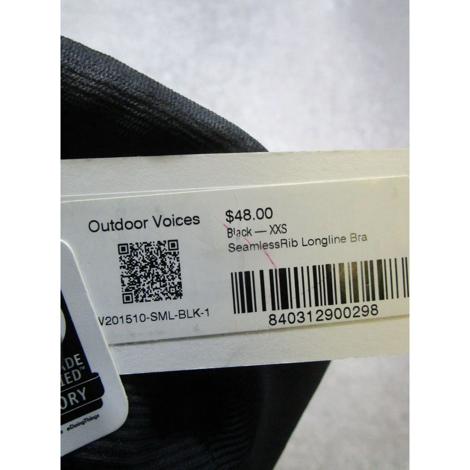 Outdoor Voices Outdoor Voices Top Womens Xxs Black Purple Ribbed New Size XXS / US 00 / IT 34 - 5 Thumbnail