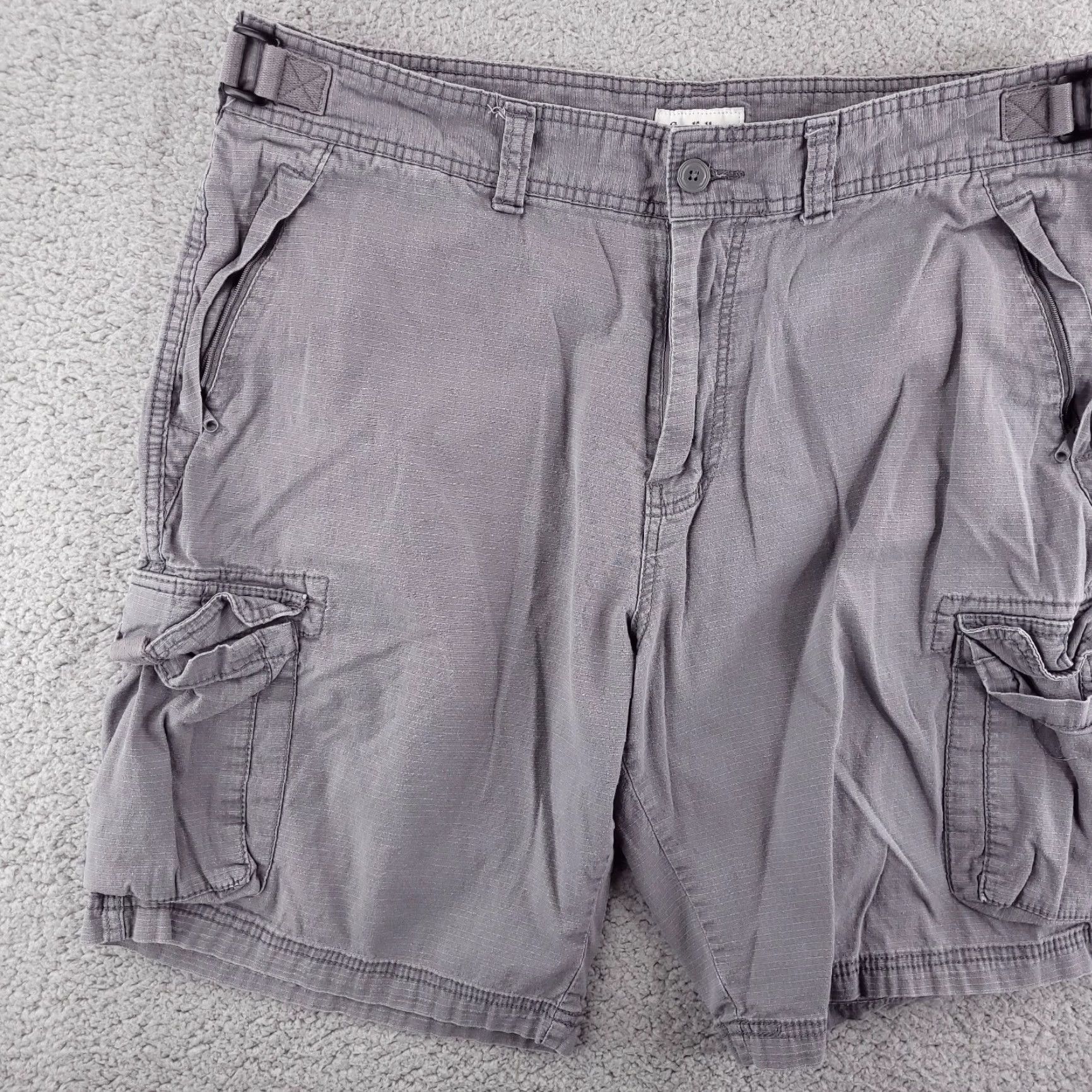 Vintage Goodfellow Cargo Shorts Mens 38 Gray Ripstop Distressed Workwear Size US 38 / EU 54 - 3 Thumbnail