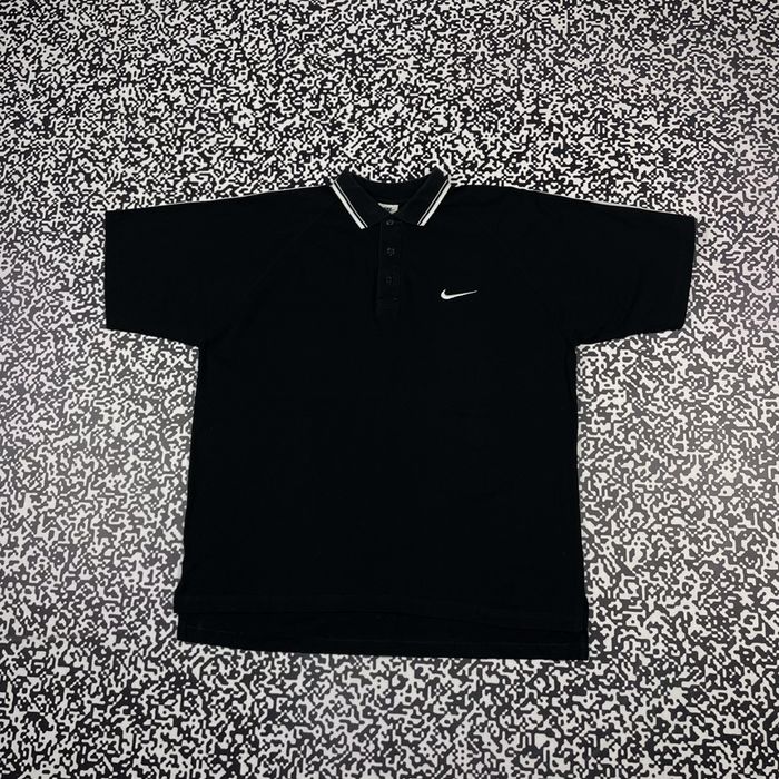 Nike Vintage 90s NIKE Swoosh Logo Polo T-shirt Streetwear Sport